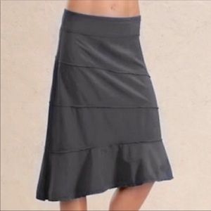 Athleta Gray High Low Skirt